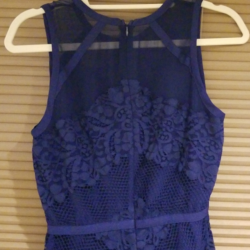 Adelyn Rae blue lace dress - Picture 4 of 9